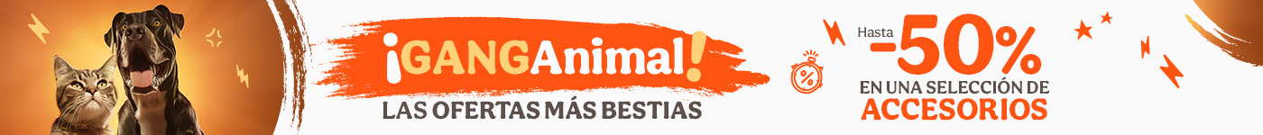 Ganganimal: Hasta 50% dto en accesorios para perros y gatos.