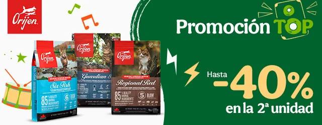 Orijen: Hasta 40% dto en la 2ª unidad de pienso para gatos.