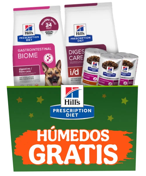 Hill's Prescription Diet: Pienso para tu peludo con húmedos de regalo.