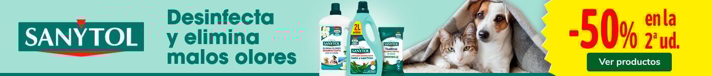 Sanytol: 50% dto en la 2ª unidad.