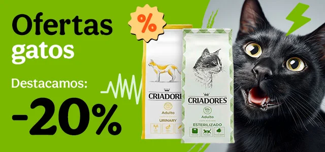 Criadores: 20% dto en piensos para gato.