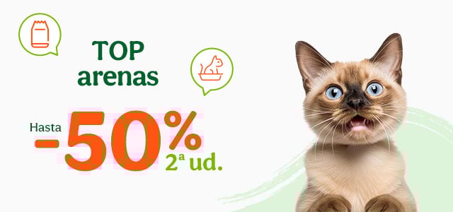 Top arenas ¡Hasta el -50% de dto en la 2ª ud!