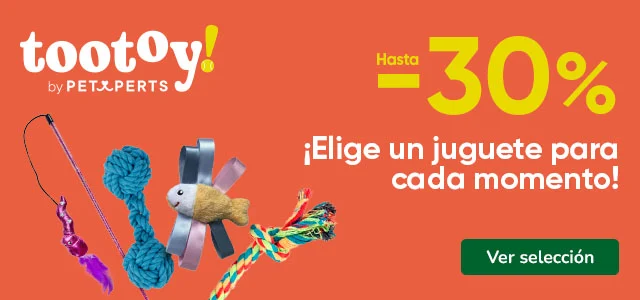 Tootoy: Hasta 30% dto en juguetes para tu peludo.