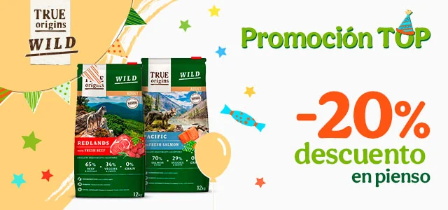 True Origins Wild: 20% dto en piensos para tu peludo.