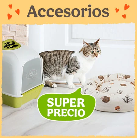 Accesorios con super precios para gatos.