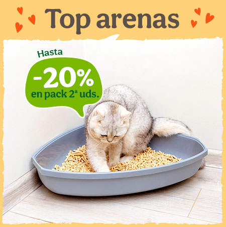 Hasta 20% dto en packs de 2 arenas.