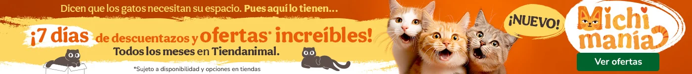 ¡MICHIMANIA! hasta un -70% de dto en alimentación, arenas e higiene.
