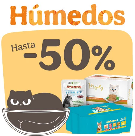 Michimanía: Hasta 50% dto en húmedos para gatos.