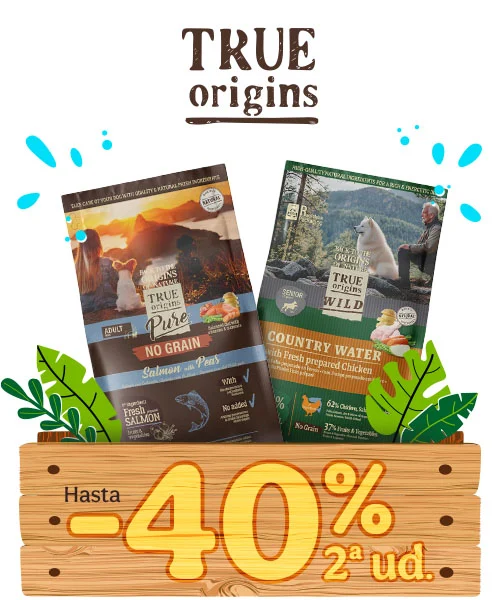 True Origins: Hasta 40% dto en la 2ª ud de pienso para perros.