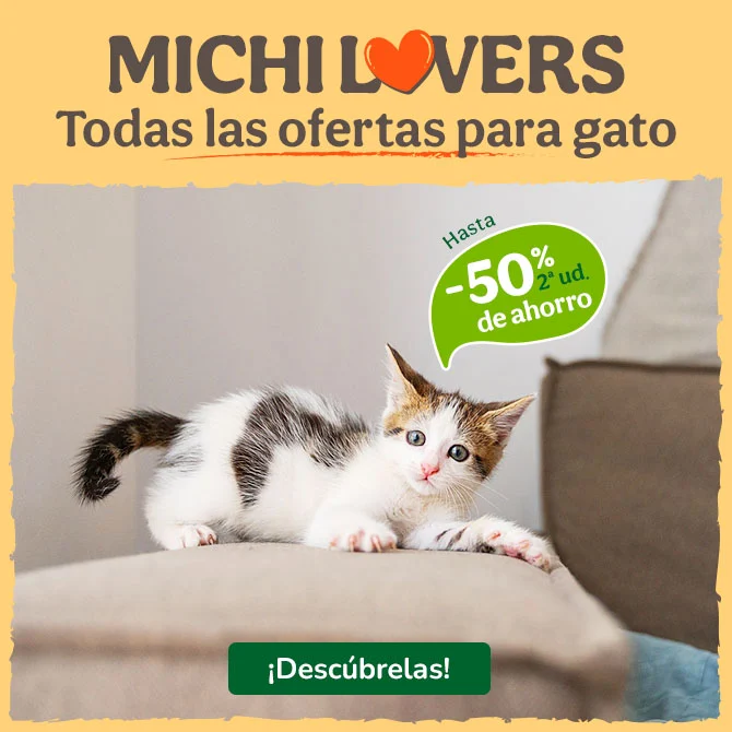 Hasta 50% descuento en la 2ª unidad en una amplia selección de productos para tu gato.