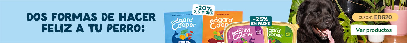 Edgard & Cooper: 20% dto en pienso y 25% dto en comida húmeda para perros.