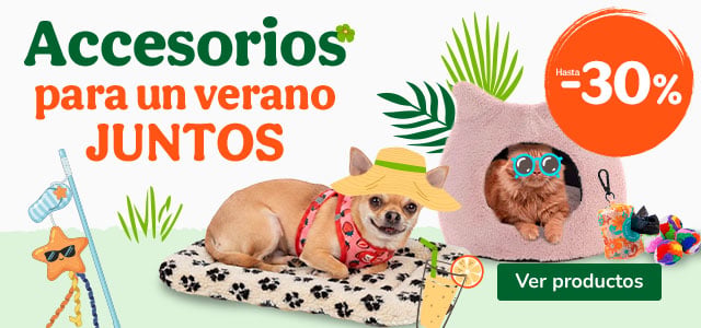 Hasta 30% dto en accesorios para tu peludo.