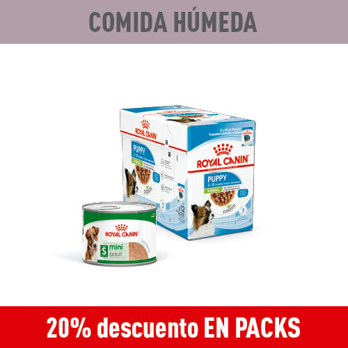 Royal Canin: 20% dto en packs de comida húmeda para perros.
