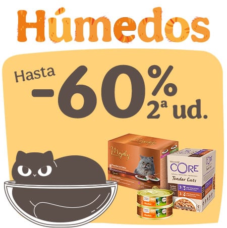 Michimanía: Hasta 60% dto en la 2ª unidad de húmedos para gatos.