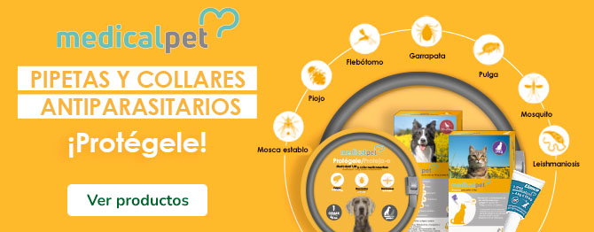 Collares y Pipetas Antiparasitarias Medicalpet para Perros y Gatos