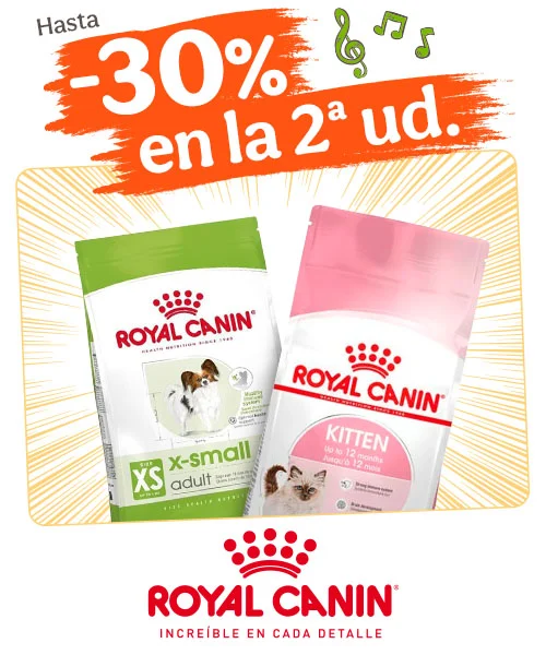 Royal Canin: Hasta 30% dto en la 2ª unidad de pienso para tu peludo.
