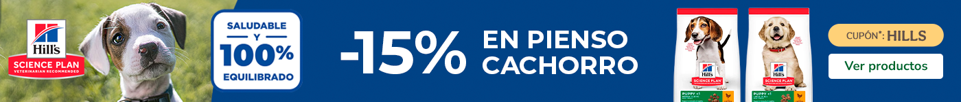 Hills Puppy: 15% dto. en sacos grandes de pienso para cachorros.