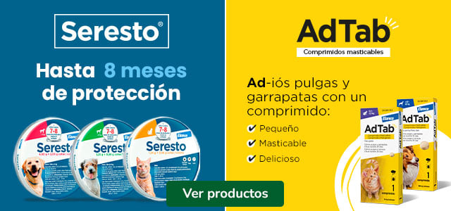 Seresto y AdTab: Productos antiparasitarios para tu peludo.
