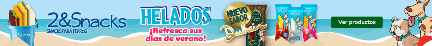 2&Snacks: 70% dto en la 2ª unidad de helados para tu peludo.