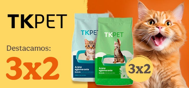 TkPet: 3X2 en arenas para gato