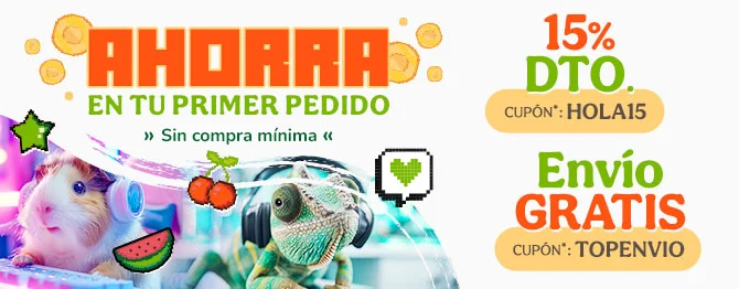 ¡Promoción de bienvenida! Si eres nuevo en Tiendanimal aprovecha los mejores descuentos