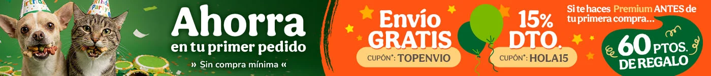 -15% dto en tu primer pedido con el cupón HOLA15 o recibe tu pedido gratis con el cupón TOPENVIO