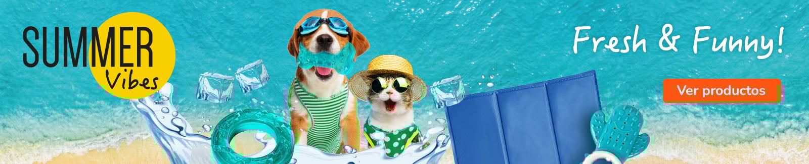 Summer Vibes: los mejores productos para disfrutar del verano para perro y gato