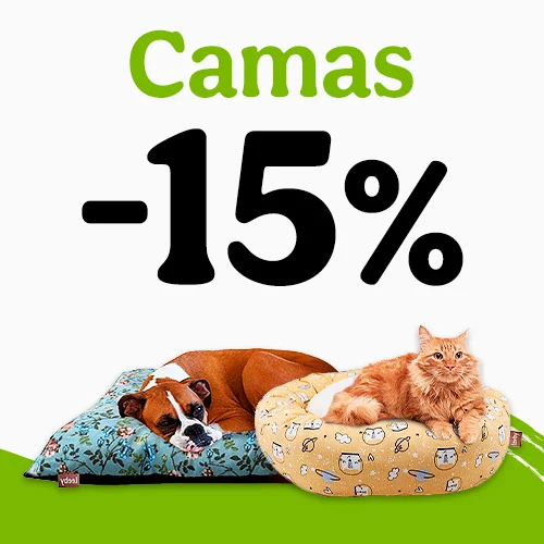 15% dto en camas para tu peludo.