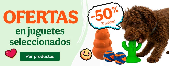 Tootoy y Chuck it: 50% de descuento en la 2ª unidad de juguetes para perro.