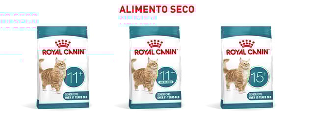 Royal Canin Senior.  Encuentra el pienso que mejor se adapta para tu gato de edad avanzada