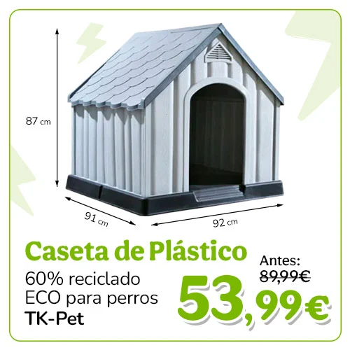 Caseta de Plástico Reciclado ECO para Perros