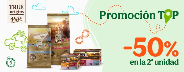 True Origins Pure: 50% dto en la 2ª unidad de pienso y de comida húmeda para perros.