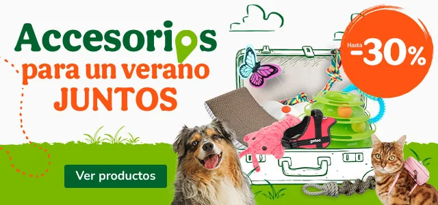 Hasta 30% dto en accesorios para tu peludo.