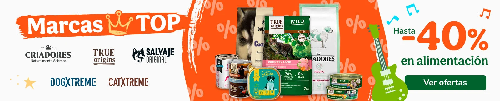 Hasta 40% dto en marcas seleccionadas para tu peludo.
