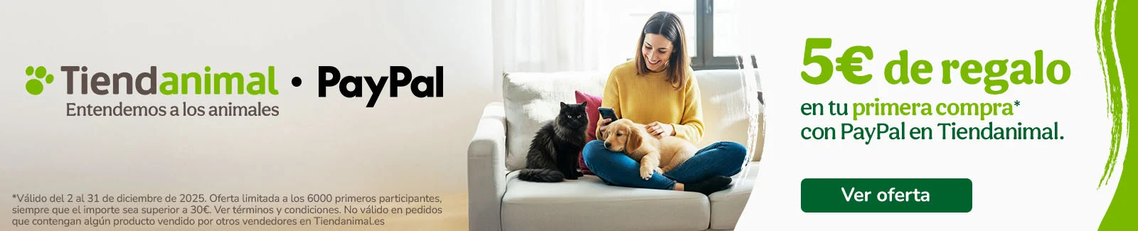 ¡Ahora puedes pagar tus pedidos con Paypal en Tiendanimal!.