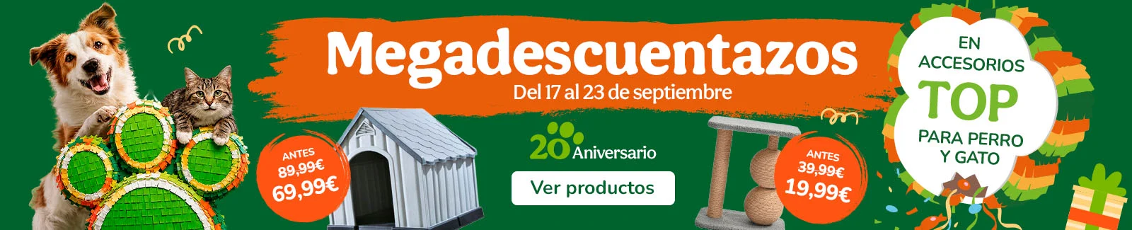 Top accesorios con super precios para tu peludo.