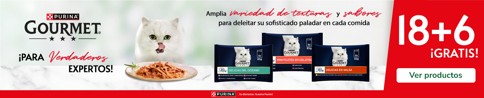 18+6 sobres gratis en Gourmet