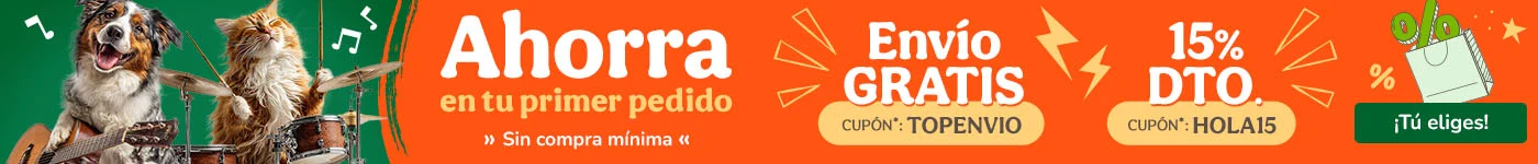 ¡Promoción de bienvenida! Si eres nuevo en Tiendanimal aprovecha los mejores descuentos