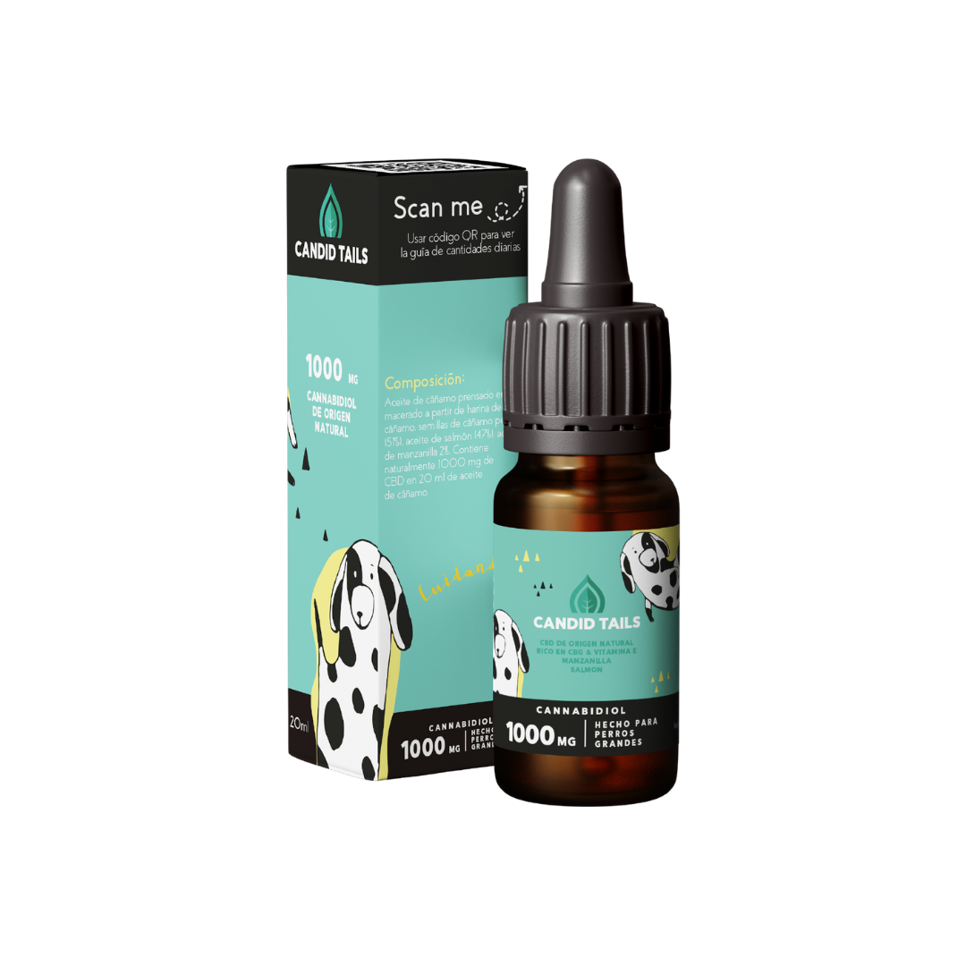 Petidibidiol aceite para perros grandes 1000 mg