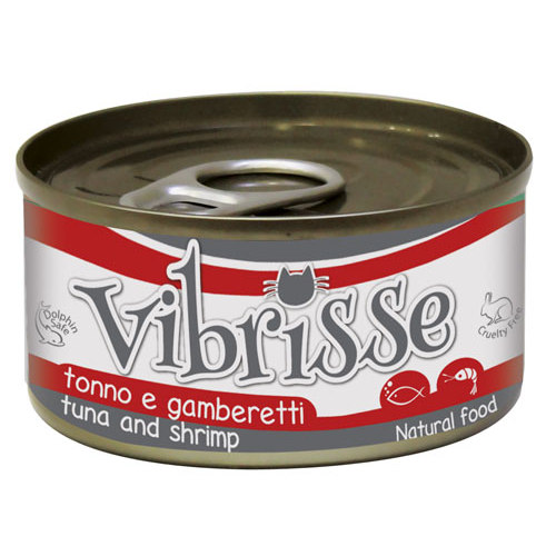 70 g Croci Vibrisse Atún y Gambas lata para gatos
