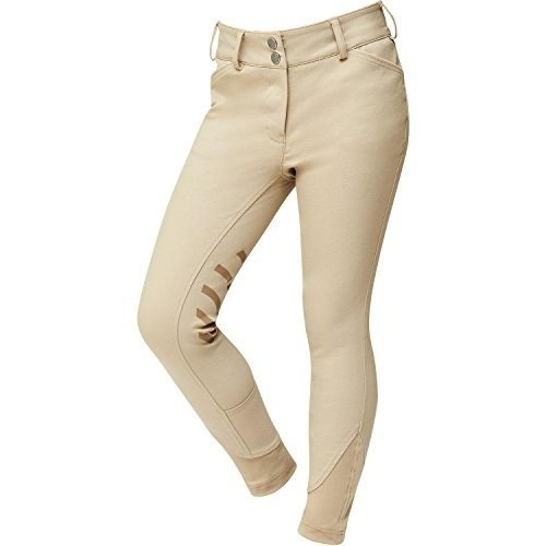 Pantalones infantiles de equitación con parches color Beige, , large image number null