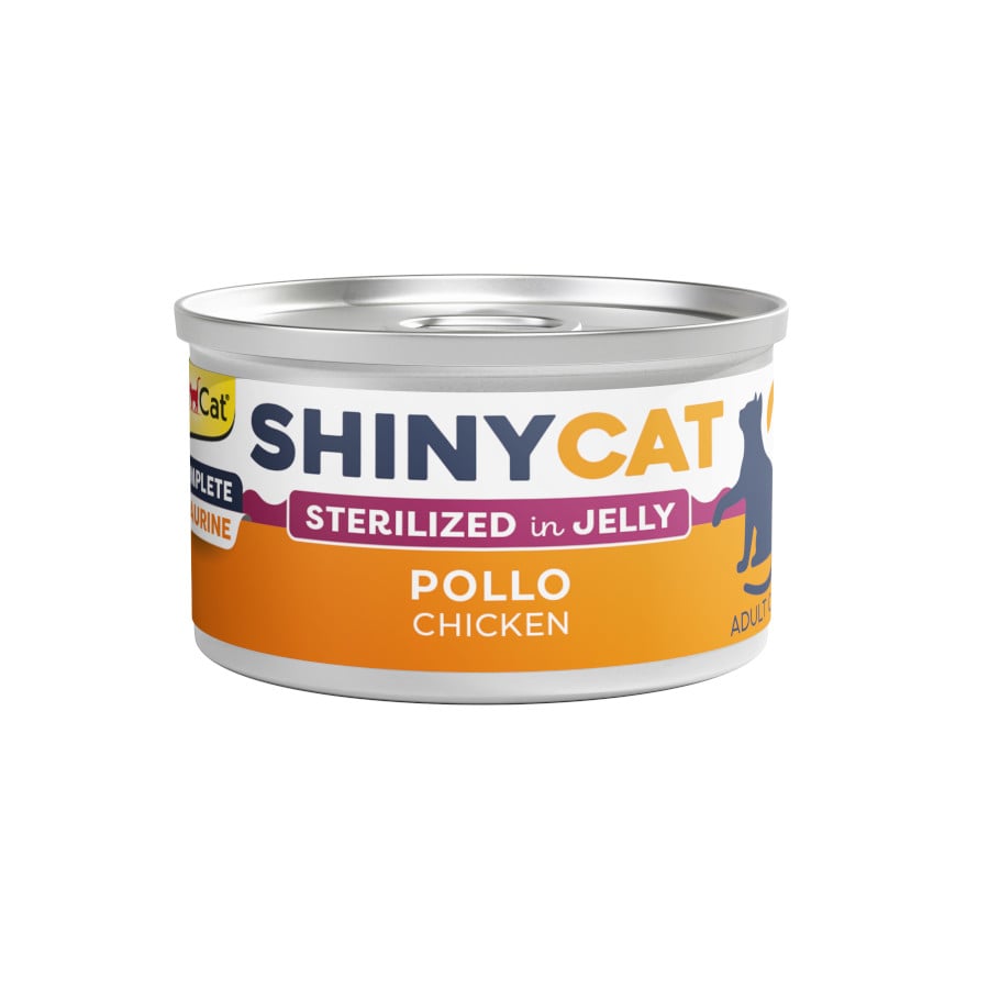 70 g GimCat Shiny Cat pollo en gelatina lata para gatos