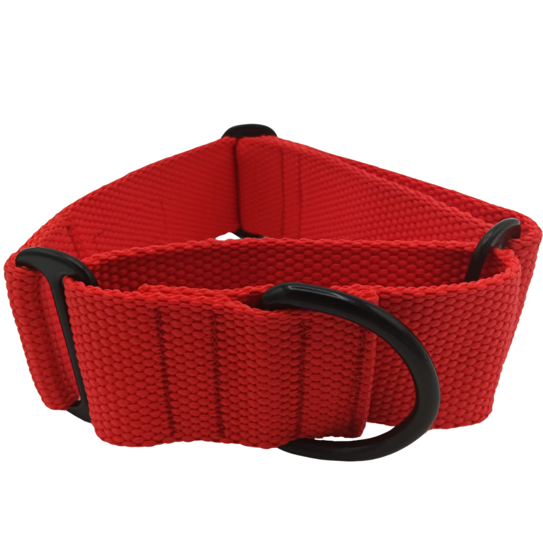EGV – Collar Martingale. Collar galgo hecho a mano en España (Rojo)