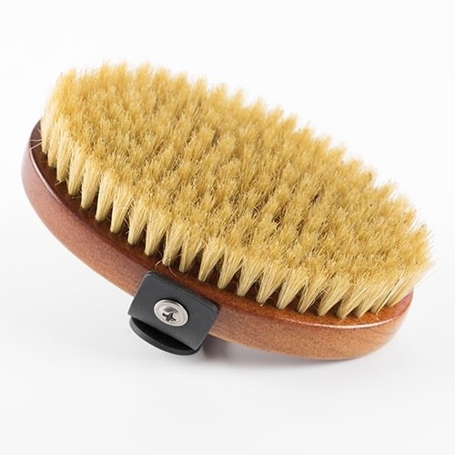 Cepillo Ibáñez oval de cerdas naturales color Marrón