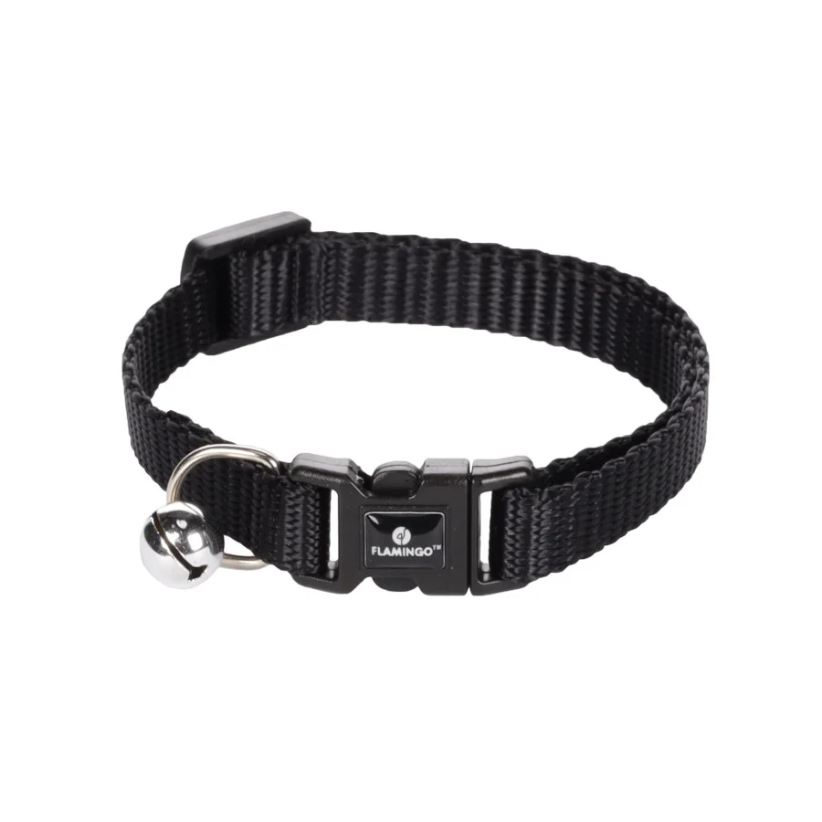 Flamingo Collar Ziggi Negro para gatos