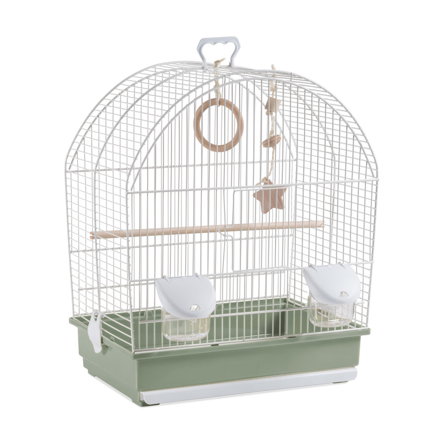 2.89 KG Voltregà 642 Eco Jaula Verde con Columpio para pájaros