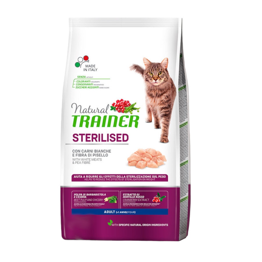 1.5 kg Natural Trainer Sterilised pienso para gatos