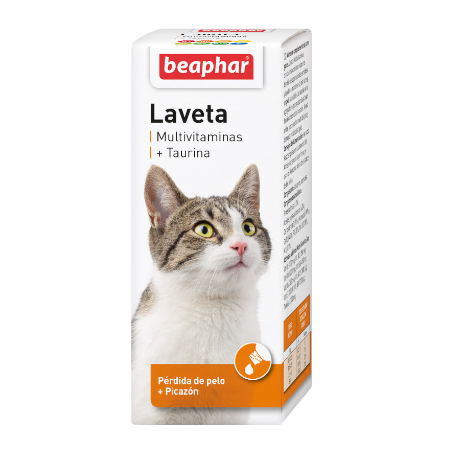 Beaphar Laveta Taurina vitaminas para gatos pelo image number null