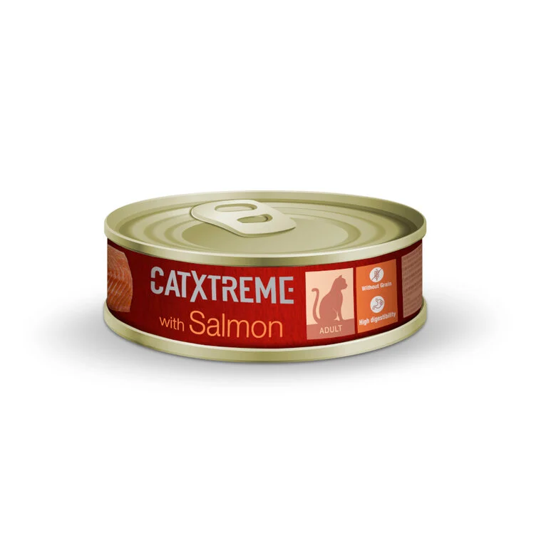24 latas x 170 g Catxtreme Sterilised Salmón en paté lata para gatos ¡Pack ahorro!