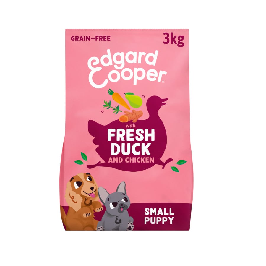 Edgard & Cooper Pienso Pato y Pollo para cachorros mini